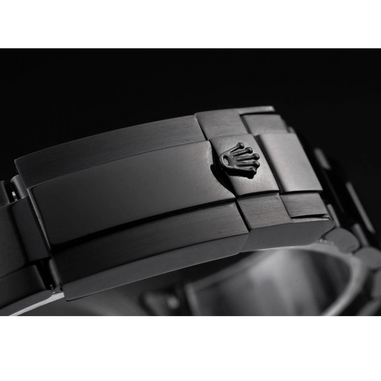 MiroTime 0726 Rolex Swiss Submariner Pro-Hunter Black Steel Strap Black Dial